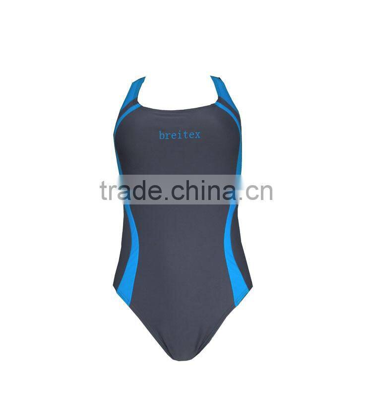 2017 OEM Customize service competition women one piece swimwear