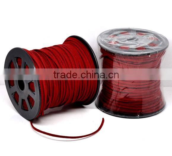 High Quality Findings Red Velvet Threads And Cord for Necklace Making
