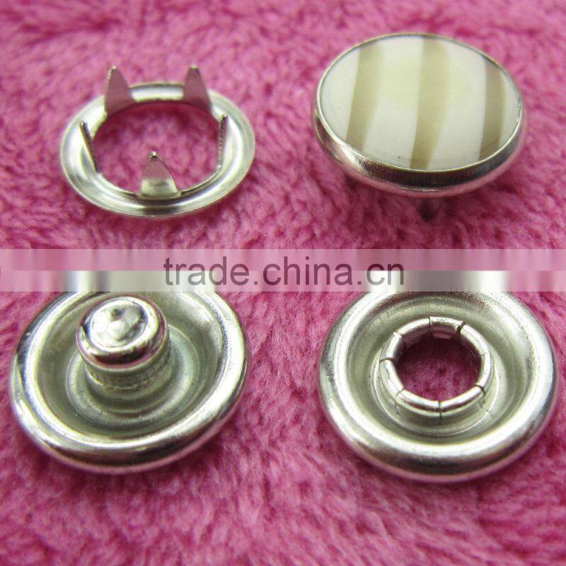 2015 New Fashion pearl prong snap button for garments/shirts