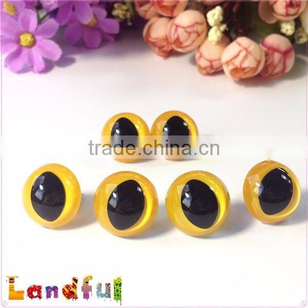 18mm Yellow Amigurumi Toys Crochet Puppet Animal Safety Craft Cat Eyes