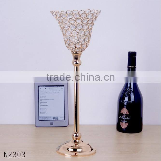 Hot Sale Wedding favor antique crystal candle holder for table centerpiece wholesale like