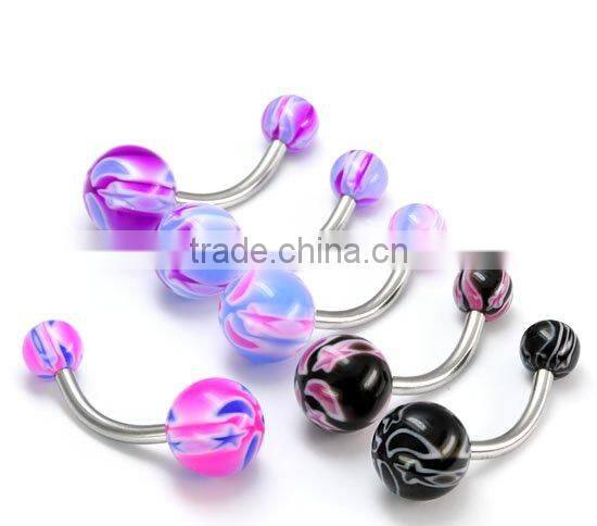 Body piercing jewelry belly ring