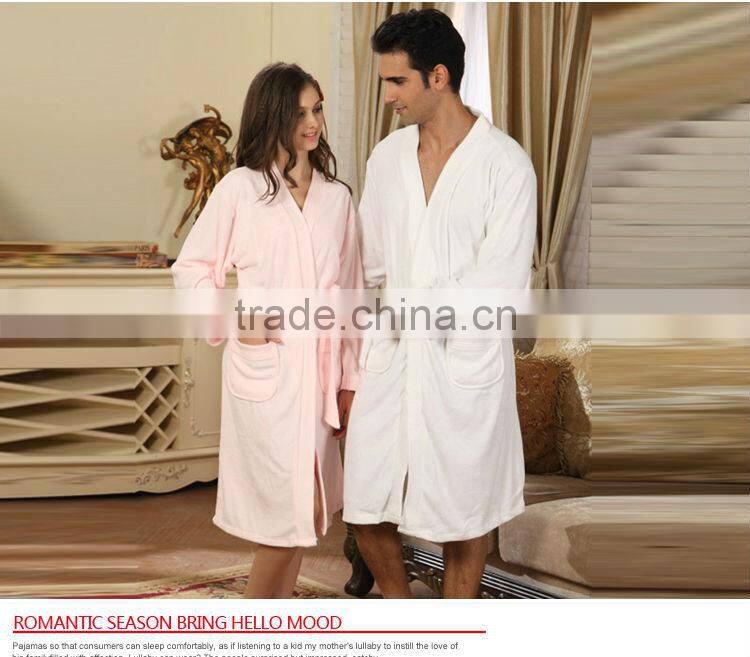 velour bathrobe set from huaian factory directly