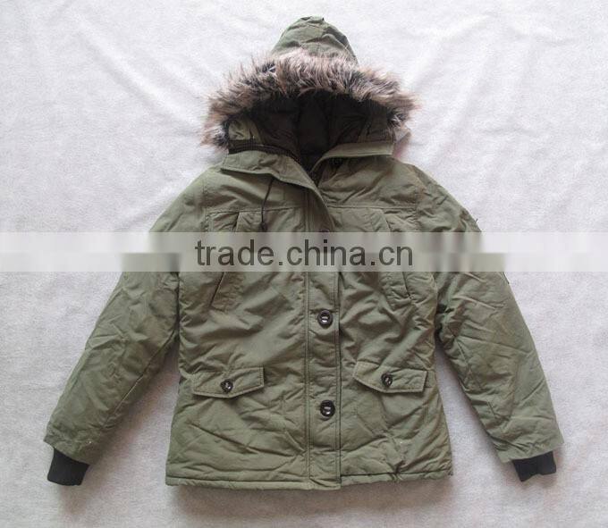 2017 Fur Hooed Custom Fashion European Style Winter Jackets