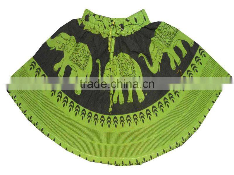 Indian Cotton Young Girls Mini Skirt