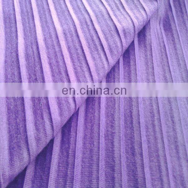 shaoxing china supplier polyester rayon stripe crepe fabric for garment