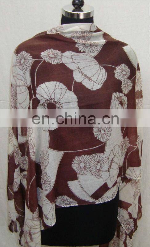 Silk Pashmina Printed scarf