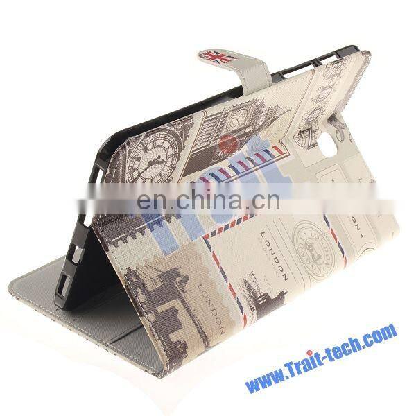 England Flag Pattern Soft TPU+ PU Leather Antiscratch Full Body Case for Samsung Galaxy Tab S2 T710