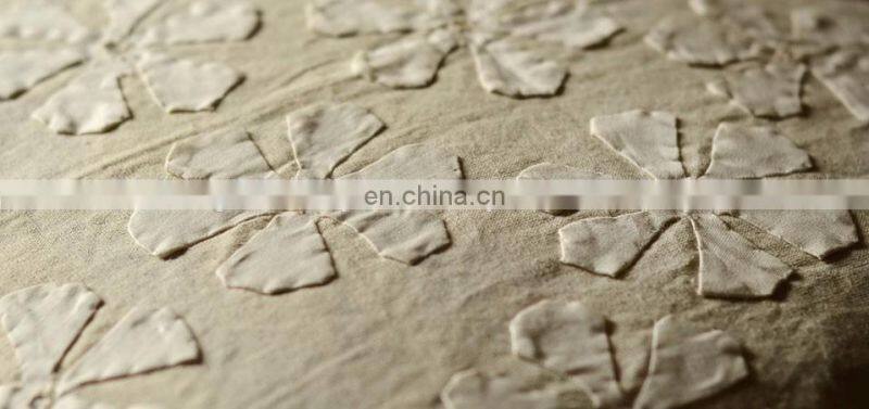 Applique work fabric