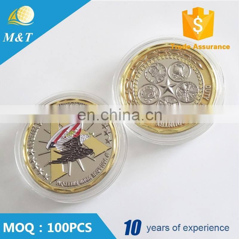 Manufactory production custom gold and silver metal coins