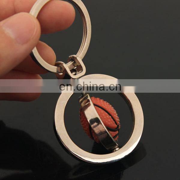 Creative Rotating Basketball Keychain