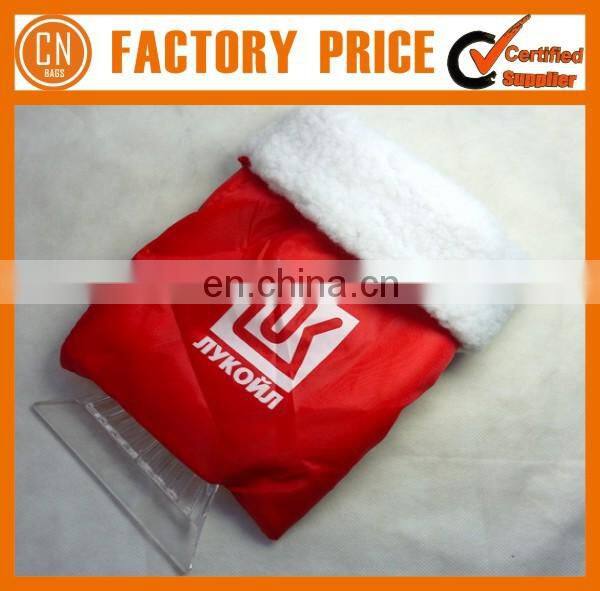 Hot Sale Custom Cheap Plastic Ice Scraper With Cotton Glove
