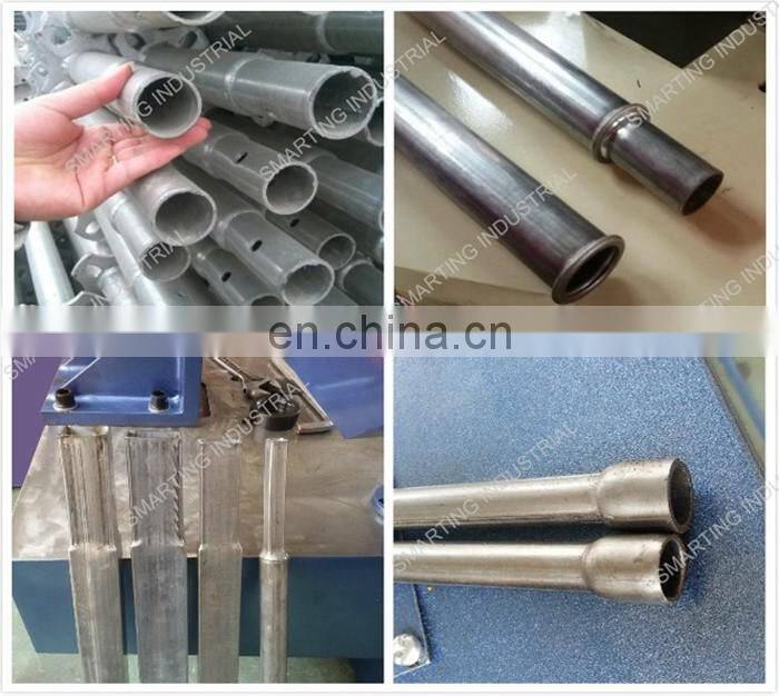 DSG-II-40 twin head aluminum pipe squeeze machine for 2 sides flange