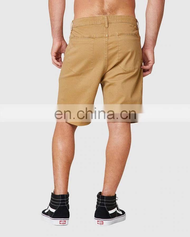DiZNEW Outdoor streetwear 100% cotton denim chino shorts mens
