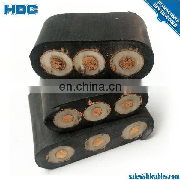 CEFR CEFRP flexible copper Polyurethane sheathed flexible rubber cable for submersion uses immersed pump cable