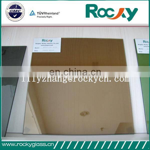 Best quality 6 mm colors tempered glass reflective price