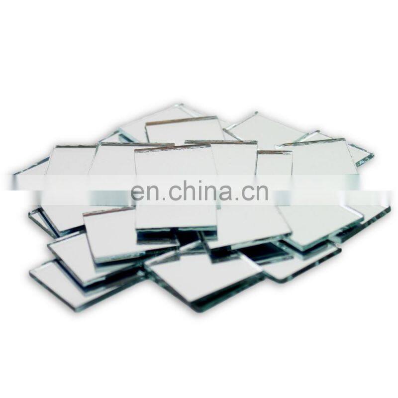 Wholesale Small Craft Mirror Silver Coated Square Mirror Glass Tiles