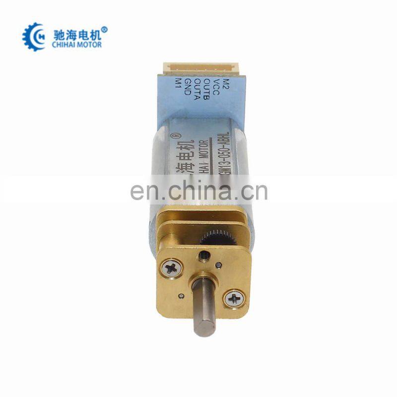 chihai motor CHF-GM13-050S Mini DC Brush Reducer encoder Motor With Precise Metal Gear Box for Security Monitoring Equipment