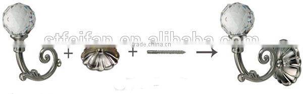 curtain tiebacks metal hook wall hook