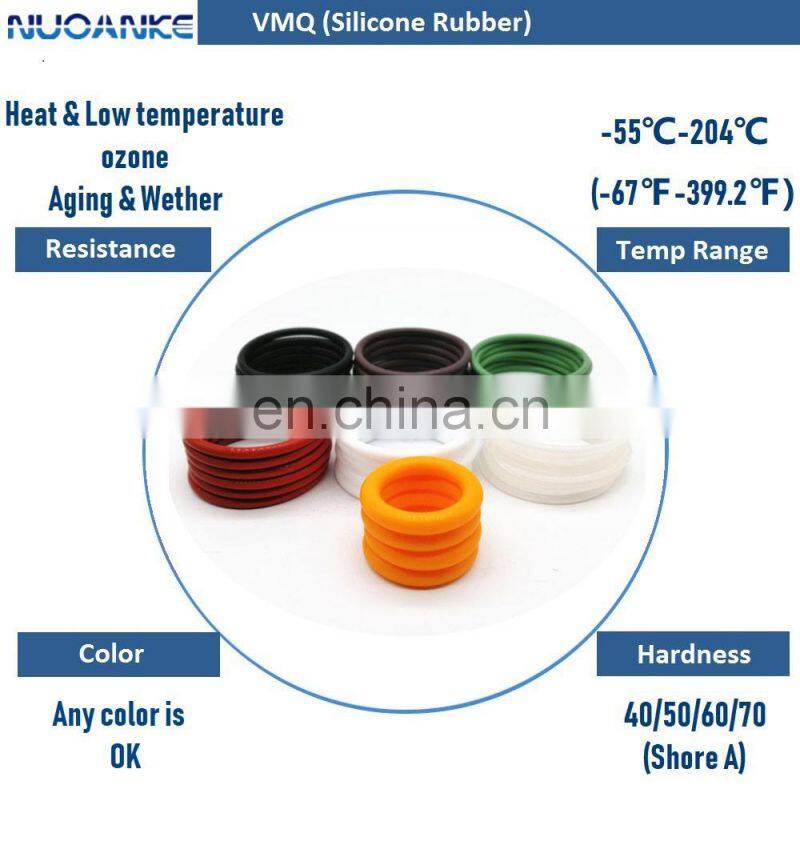 High Temperature Food Grade Silicon O Ring Heat Resistance Silicone Seal Rubber Ring