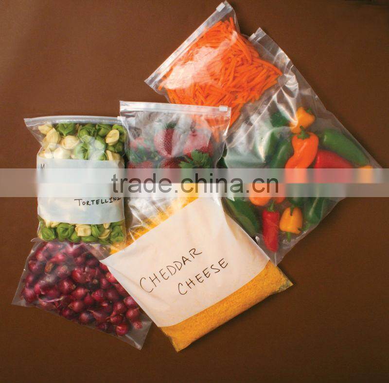 PE Slider package bags for vegetable