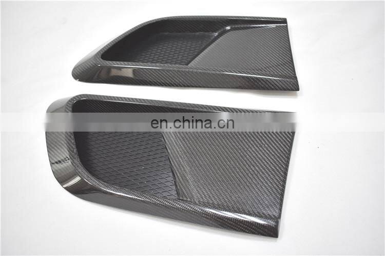 GT GTS carbon finber front lip bumper vent side skirt diffuser rear wing for GT GTS to B style