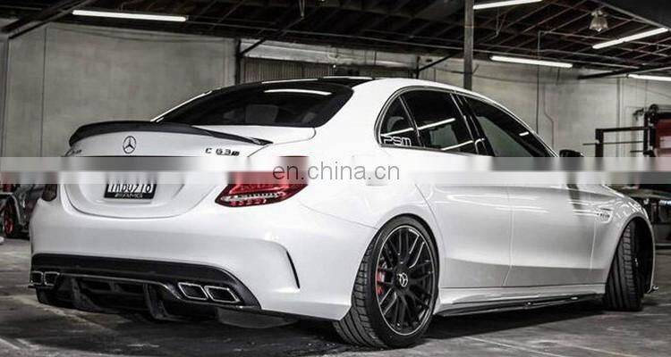 C63 Carbon Fiber diffuser for MB C-Class W205 C63 to C63 PSM style carbon fiber rear diffuser
