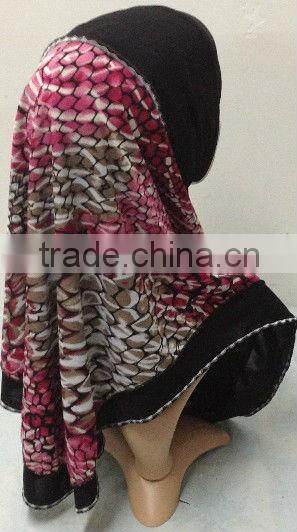 A498 Popular Newest ITY TWO LAYERS al amira 2pcs MUSLIM HIJAB