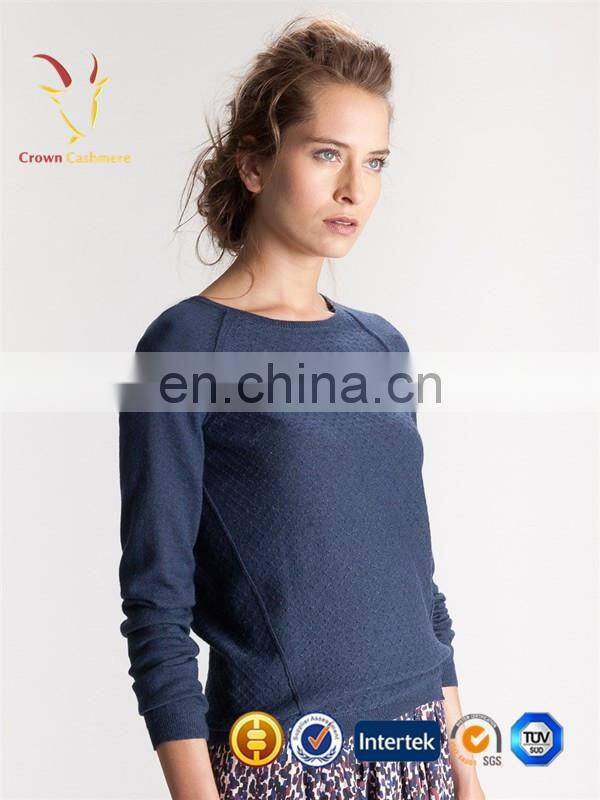 Ladies Cashmere Knit Pullover Sweater Fashion Design