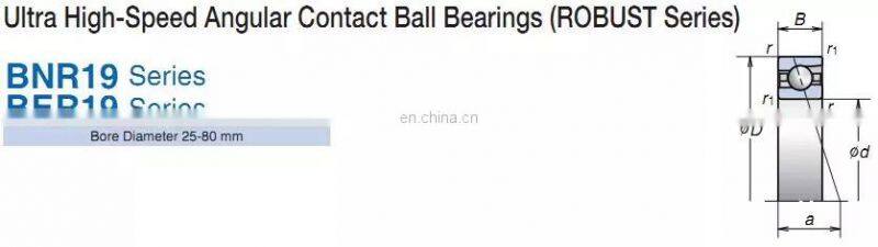 High Speed Angular Contact Ball Bearing 95BNR10S