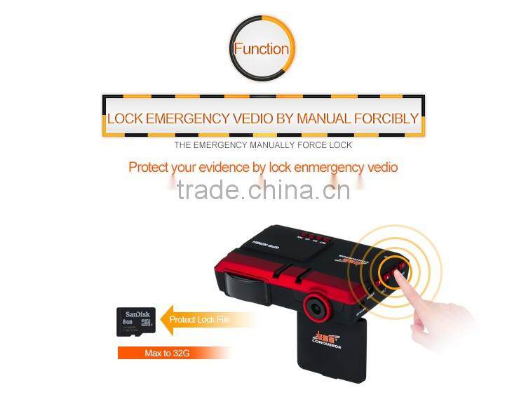 HD 1080P Car alarm system with Radar Detector with Car Camera With Radar Speed Alarm