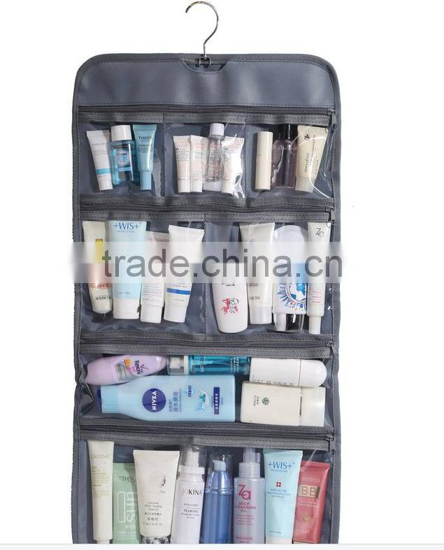 Foldable hanging toiletry travel bag organizer travel jewelry organizer makeup organizer
