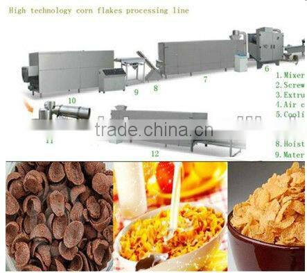 2014 corn flakes equipment in delon food machinery