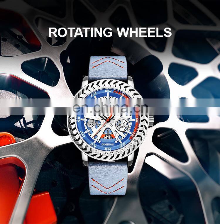 Gohuos UV2010 Tourbillon Automatic Man Watches Waterproof Fashion Mens Mechanical Watch