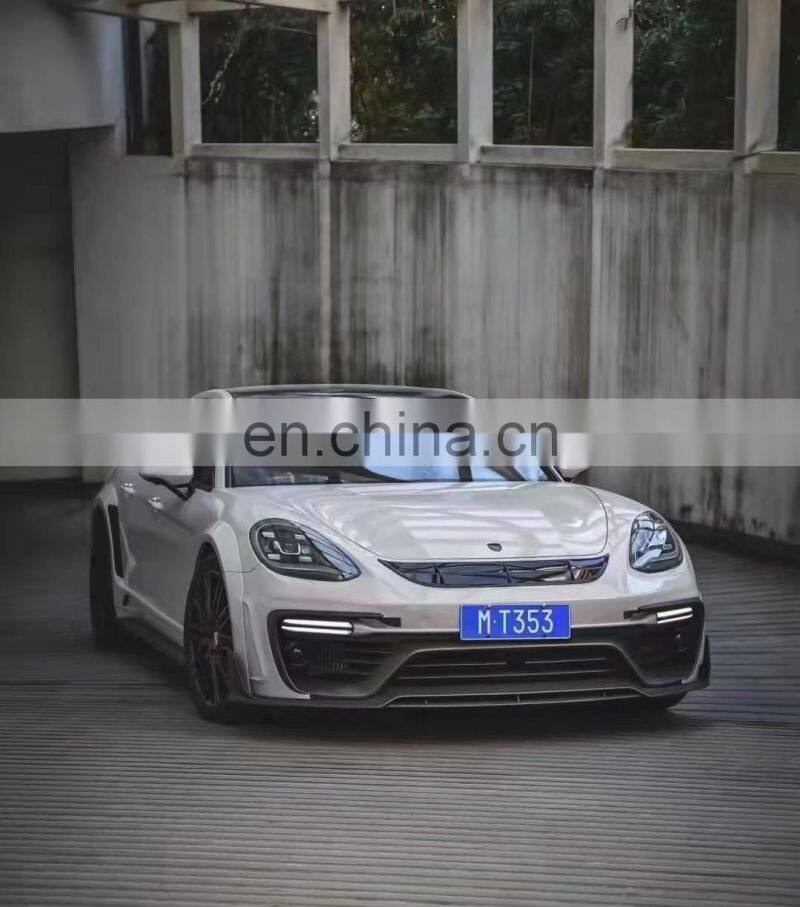 Runde Resin Or Carbon Fiber Material For 2017-2019 Porsche Panamera 971 Mansory Style Body Kit Front Rear Bumper Lips Hood