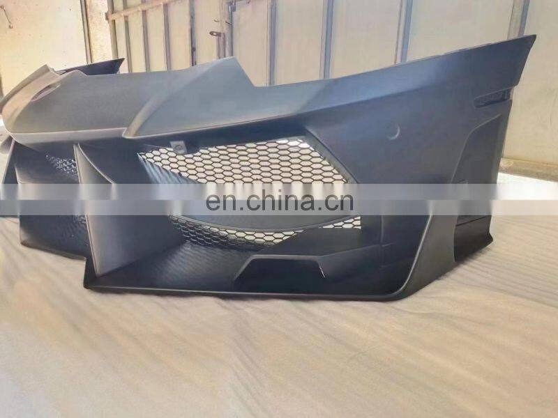 Runde Half Carbon Fiber DMC Style Front Bumper Rear Bumper Rear Lip Spoiler For Lamborghini Aventador LP700 LP720 Body Kit