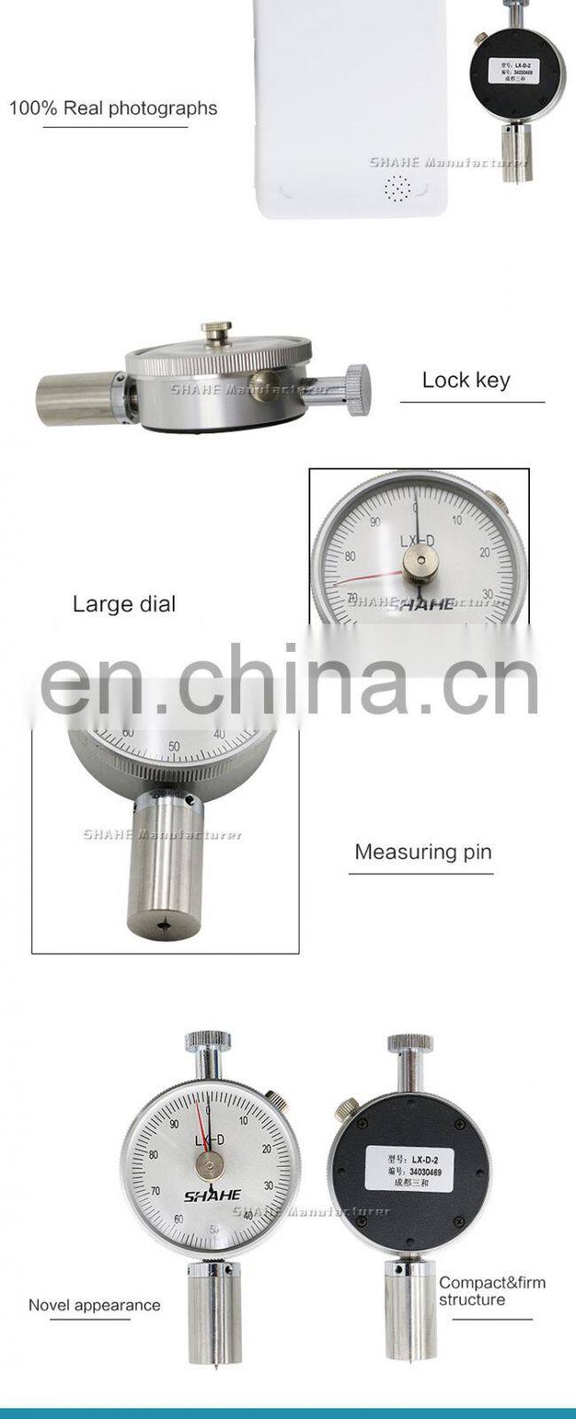 LX-D-2 Shore D durometer portable hardness tester Rubber hardness tester shore hardness tester