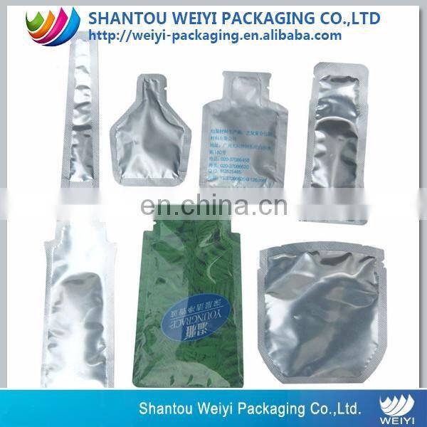 Custom logo small plastic clear sachet soap bar packaging bag