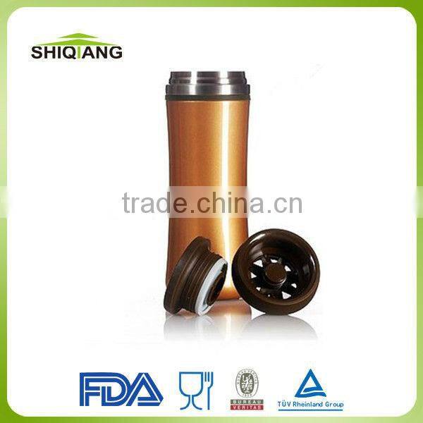 370ml stainless steel vacuum thermos bottles with tea filter
