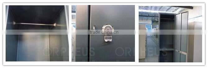 Cheap time-proof KD 2 doors storage locker, metal golf locker,school double tier steel locker