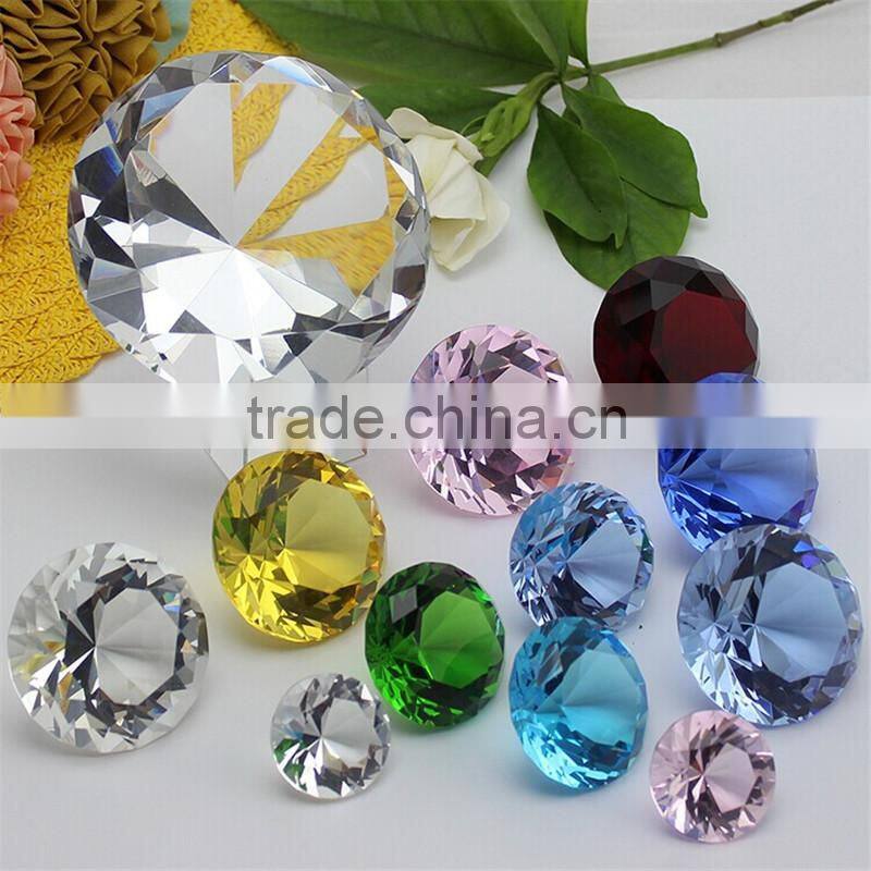 Unique design crystal paperweight for office supply