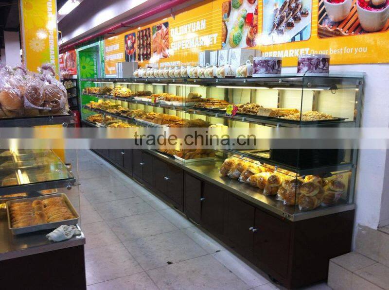 APEX supermarket/store single side island cabinet bread bakery showcase