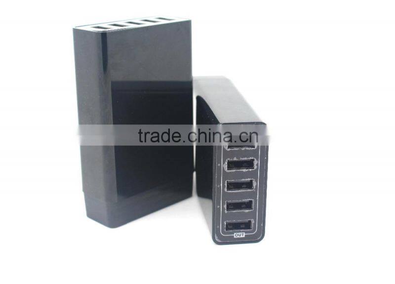 Output 50W 10A Desktop shape family using multi 5 ports charger Wall USB Travel Charger