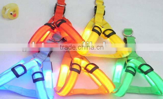 Wholesale Cheap retractable nylon LED dog collar