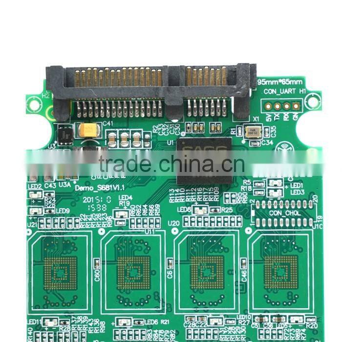 10 ports TF Memory Card to SATA SSD Adapter with RAID Quad 2.5" Inch SATA Converter