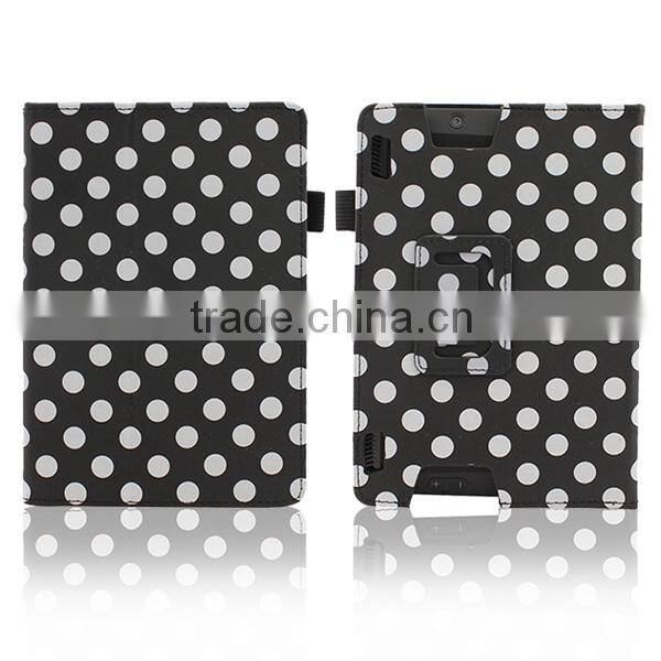 Fashion Polka Dot Leather Case Covers for Kindle Fire Covers