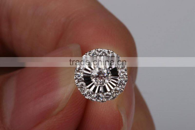 Wholesale New Fashion Silver Malachite Earring