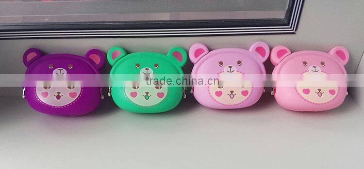 Fashionable Animal Waterproof rubber silicon coin purse