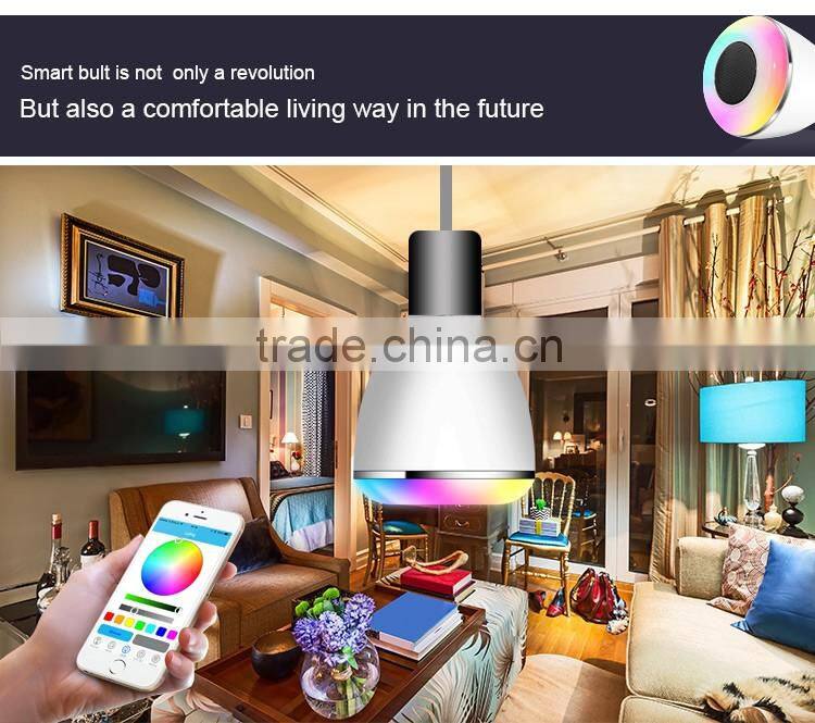 Bluetooth Smart LED Light Bulb Speaker Dimmable Multicolored Color Changing LED Bedside Desk Lights Bar Sinks
