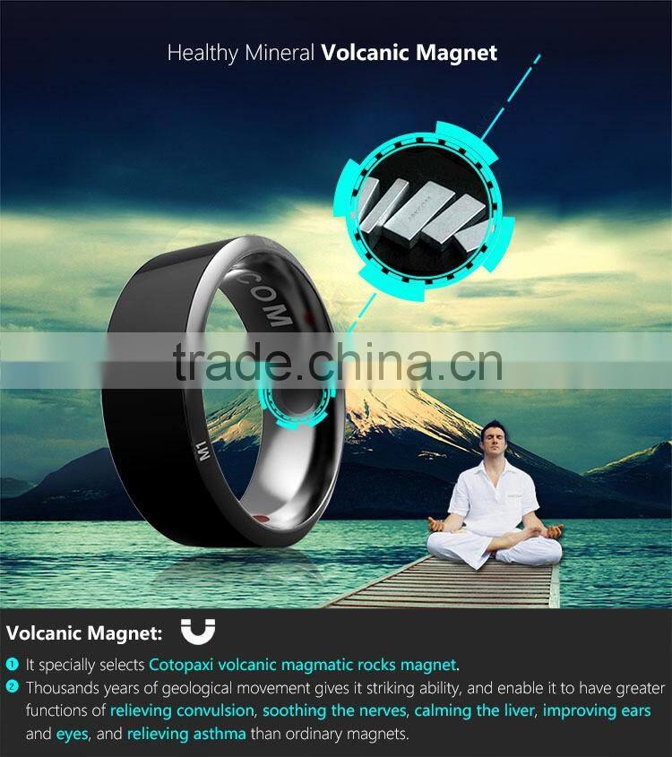 Titanium and healthy magnet nfc smart ring for smart phone (Android & Windows phone)